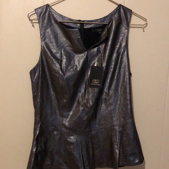 Tart Leather Peplum Top - Picture 2 of 5